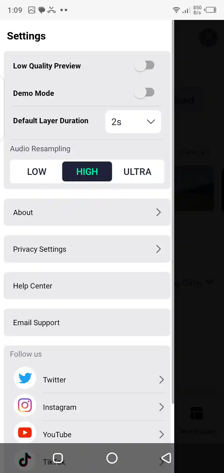 Screenshot Of After Motion Z App Apk